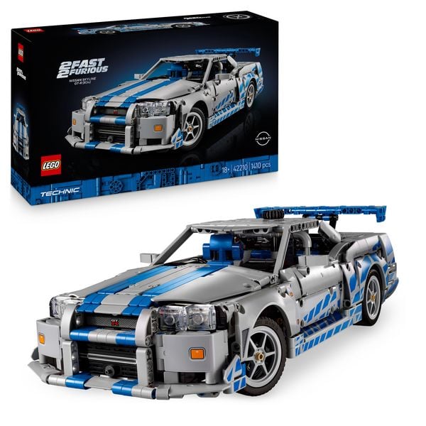 LEGO Technic 2 Fast 2 Furious Nissan Skyline GT-R R34 Flitzer 42210
