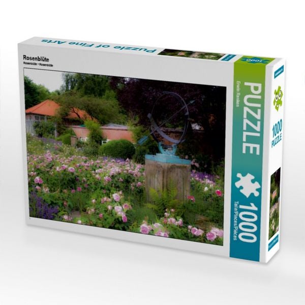 CALVENDO Puzzle Rosenblüte 1000 Teile Puzzle quer 1000 Teile Lege-Größe 64 × 48 cm Foto-Puzzle für glückliche Stunden
