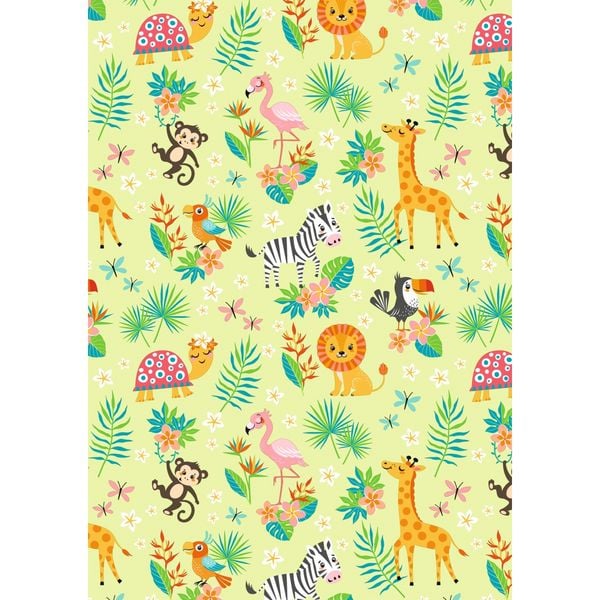 Idena Geschenkpapier Safari 70cmx2m