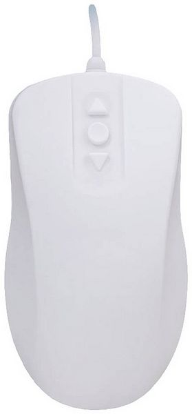 Active Key AK-PMH12OB-US-W Hygiene-Maus, Maus Kabelgebunden Optisch Weiß 2 Tasten 1000 dpi Silikonmembran
