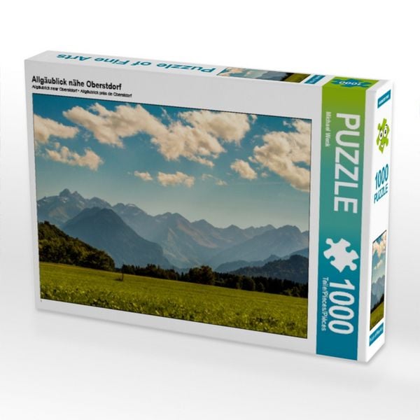 CALVENDO Puzzle Allgäublick nähe Oberstdorf 1000 Teile Puzzle quer 1000 Teile Lege-Größe 64 × 48 cm Foto-Puzzle für glückliche Stunden