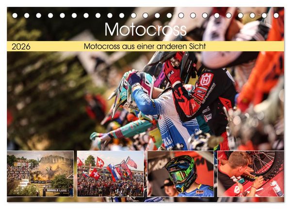 Motocross aus einer anderen Sicht (Tischkalender 2026 DIN A5 quer), CALVENDO Monatskalender