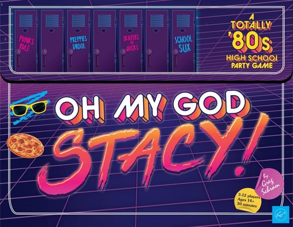Oh My God, Stacy! a Totally 80's High School Party Game - For 3-12 Players, Ages 14+ - Find Your Clique and Race to Be the Coolest in School - Rad Card Game with Retro 80's Vibe