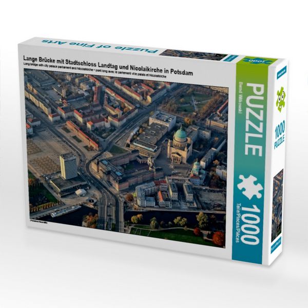 CALVENDO Puzzle Lange Brücke mit Stadtschloss Landtag und Nicolaikirche in Potsdam 1000 Teile Puzzle quer 1000 Teile Lege-Größe 64 × 48 cm Foto-Puzzle für glückliche Stunden
