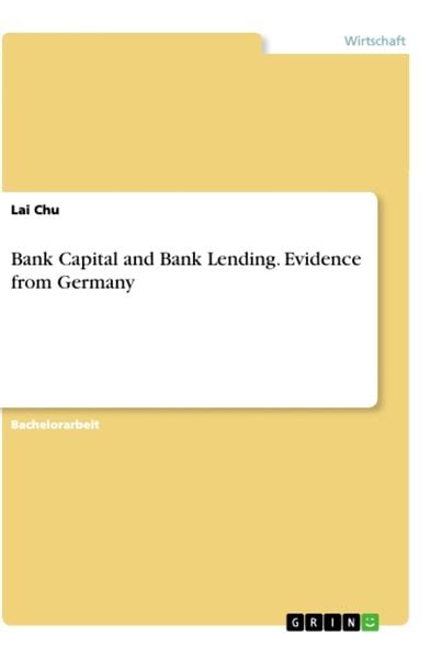Bank Capital and Bank Lending. Evidence from Germany
