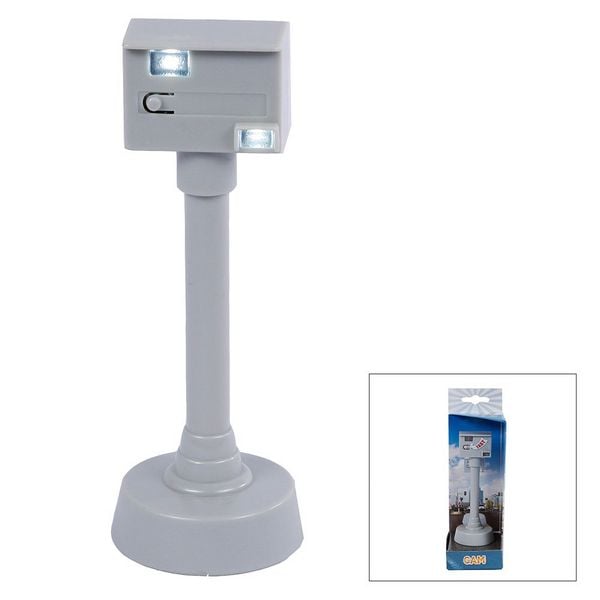 Miniatur Verkehrsblitzer mit Licht und Sound 12cm