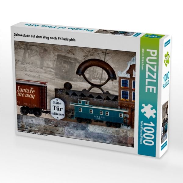 CALVENDO Puzzle Schokolade auf dem Weg nach Philadelphia 1000 Teile Lege-Größe 64x48cm Foto-Puzzle für glückliche Stunden