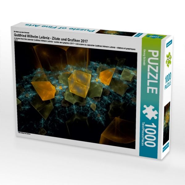 CALVENDO Puzzle Ein Motiv aus dem Kalender Gottfried Wilhelm Leibniz - Zitate und Grafiken 2017 1000 Teile Lege-Größe 64x48cm Foto-Puzzle für glückliche Stunden
