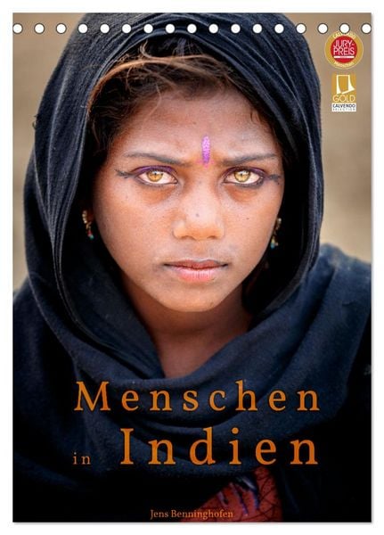 Menschen in Indien (Tischkalender 2026 DIN A5 hoch), CALVENDO Monatskalender