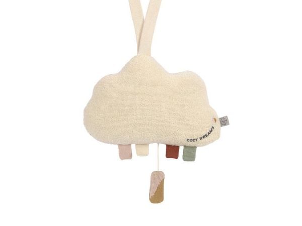 Knitted Musical Little Universe Cloud milky/powder