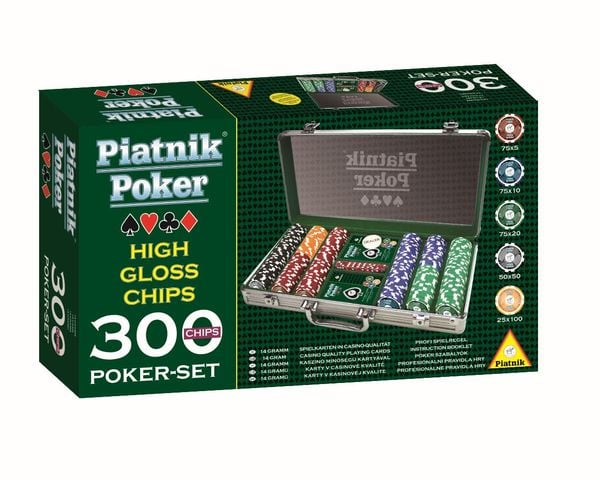 Piatnik Poker Alukoffer 300 High Gloss Chips