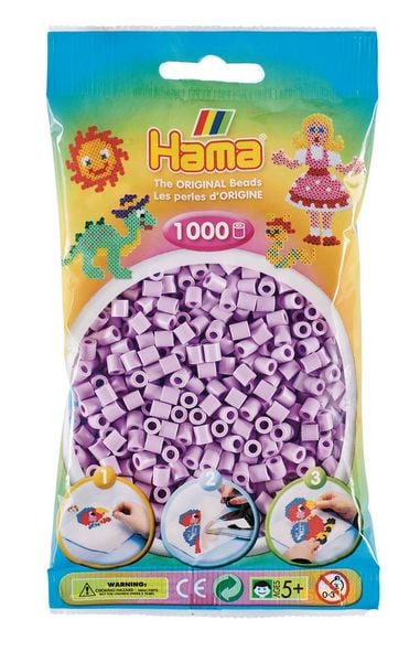 HAMA Perlen, Pastell-Flieder, 1000 Perlen