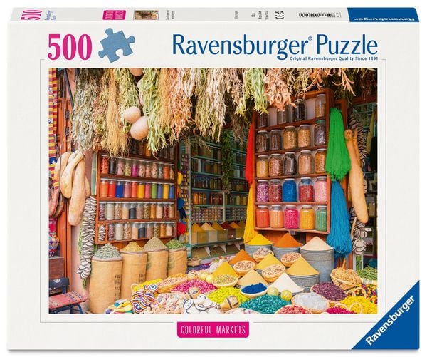 Erwachsenenpuzzle 500 Teile - Bunte Gewürze, Marokko