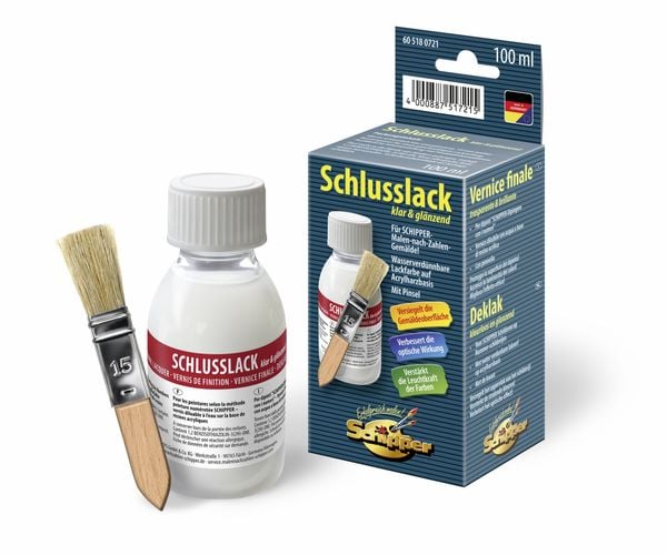 Malen nach Zahlen - 'Schlusslack' klar & glänzend