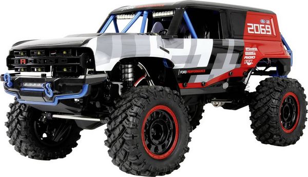 Amewi Hyper GO Ford Bronco Baja 1000 Brushless 1:12 RC Modellauto Elektro Crawler RtR 2,4 GHz inkl. Akku und Ladekabel, mit Lichteffekt