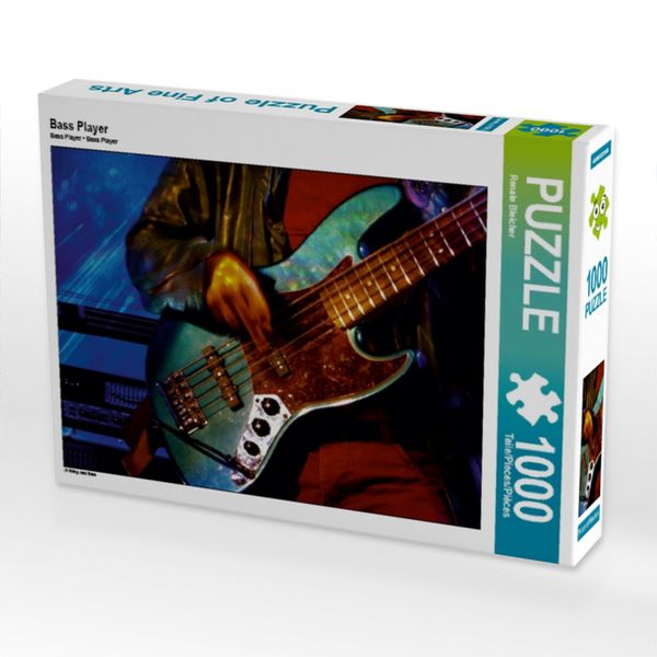 CALVENDO Puzzle Bass Player 1000 Teile Lege-Größe 64x48cm Foto-Puzzle für glückliche Stunden