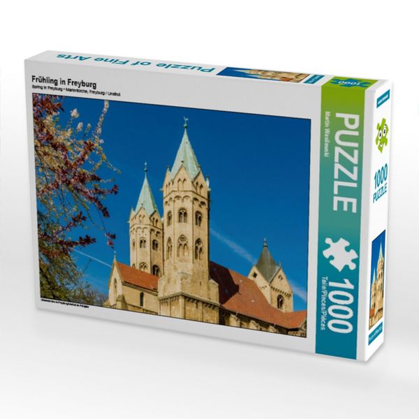 CALVENDO Puzzle Frühling in Freyburg 1000 Teile Lege-Größe 64x48cm Foto-Puzzle für glückliche Stunden