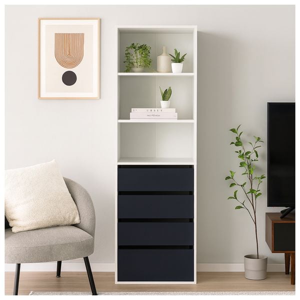 HTI-Living Kommode Nina XXL weiß grau Kommode Nina XXL weiß grau