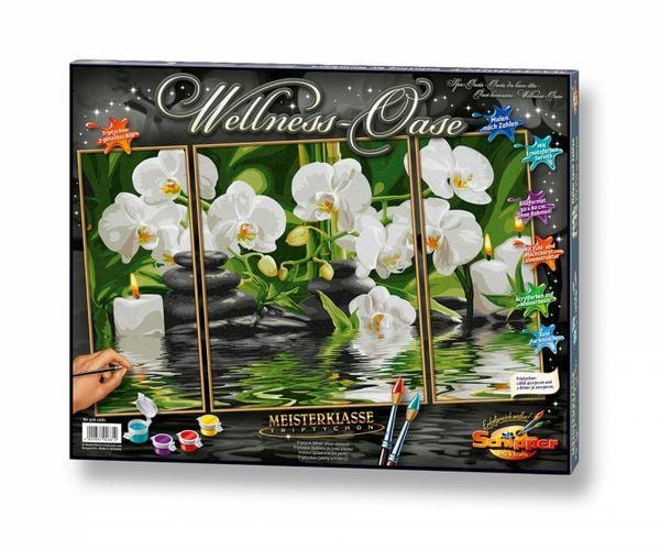 Malen nach Zahlen - Wellness-Oase (Triptychon)