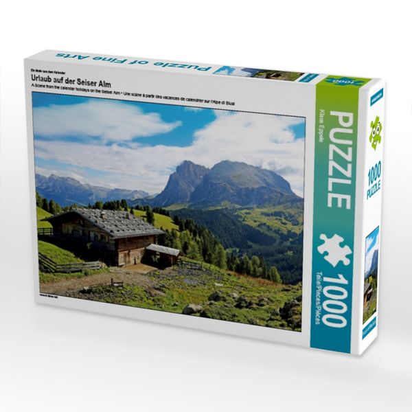 CALVENDO Puzzle Ein Motiv aus dem Kalender Urlaub auf der Seiser Alm 1000 Teile Lege-Größe 64x48cm Foto-Puzzle für glückliche Stunden