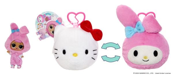 L.O.L. Surprise Loves Hello Kitty Reversible Plush Surprise Asst in 16 PDQ