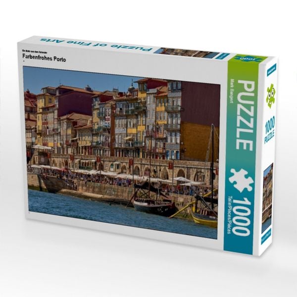 CALVENDO Puzzle Ein Motiv aus dem Kalender Farbenfrohes Porto 1000 Teile Lege-Größe 64x48cm Foto-Puzzle für glückliche Stunden