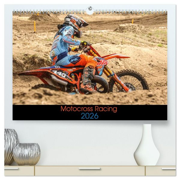 Motocross Racing 2026 (hochwertiger Premium Wandkalender 2026 DIN A2 quer), Kunstdruck in Hochglanz