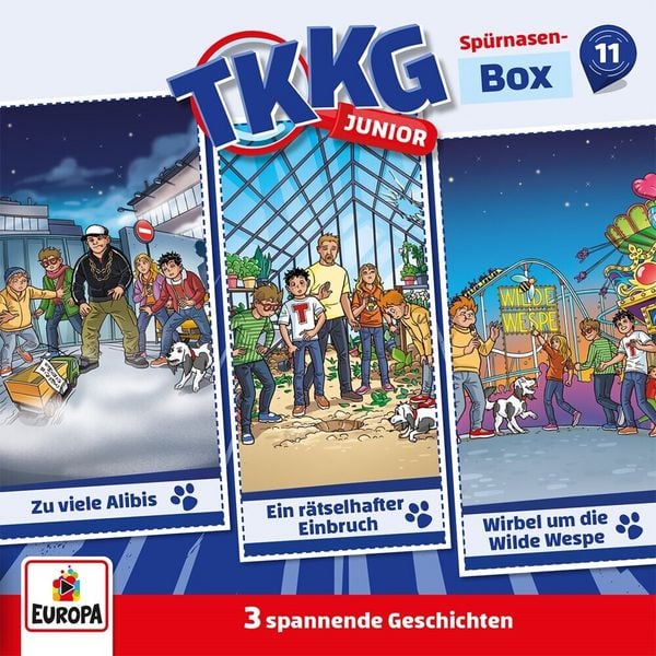 TKKG Junior - Spürnasen-Box. Box.11, 3 Audio-CD