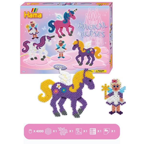 Hama 3138 - Bügelperlen Geschenkpackung Zauberhafte Pferde