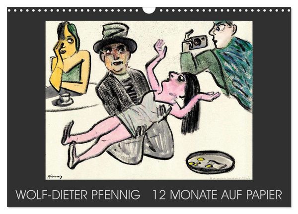 Wolf-Dieter Pfenning – 12 Monate auf Papier (Wandkalender 2026 DIN A3 quer), CALVENDO Monatskalender