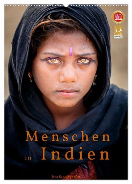 Menschen in Indien (Wandkalender 2026 DIN A2 hoch), CALVENDO Monatskalender