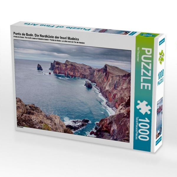 CALVENDO Puzzle Ponta do Bode. Die Nordküste der Insel Madeira 1000 Teile Puzzle quer 1000 Teile Lege-Größe 64 × 48 cm Foto-Puzzle für glückliche Stunden