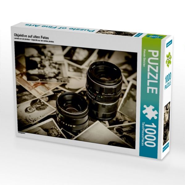 CALVENDO Puzzle Objektive auf alten Fotos 1000 Teile Lege-Größe 64x48cm Foto-Puzzle für glückliche Stunden