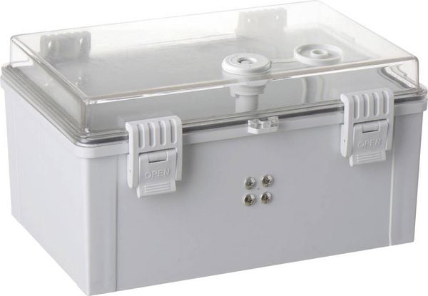 TRU COMPONENTS TC-PSC-20x30x16 Schaltschrank 200 x 300 x 160 ABS, Polycarbonat Hellgrau 1St.