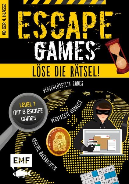Escape Games Level 1 (gelb) – Löse die Rätsel! – 8 Escape Games ab der 4. Klasse