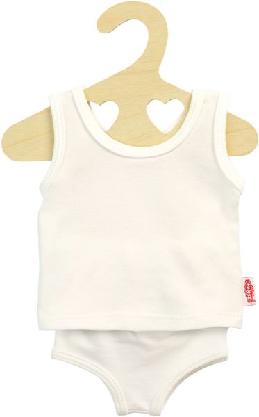 Puppen-Unterwäsche, weiß, Gr. 28-35 cm