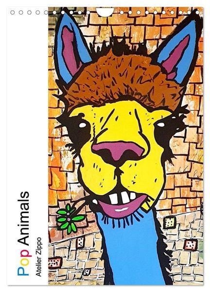 Pop Art Animals - Atelier Zippo (Wandkalender 2026 DIN A4 hoch), CALVENDO Monatskalender