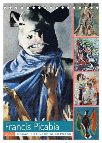 Francis Picabia (Tischkalender 2026 DIN A5 hoch), CALVENDO Monatskalender