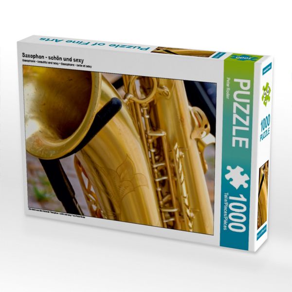 CALVENDO Puzzle Saxophon - schön und sexy 1000 Teile Lege-Größe 64x48cm Foto-Puzzle für glückliche Stunden