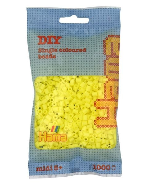 Hama® Bügelperlen Midi - Pastell Gelb 1000 Perlen.