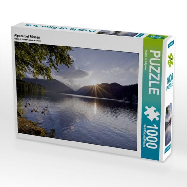 CALVENDO Puzzle Alpsee bei Füssen 1000 Teile Puzzle quer 1000 Teile Lege-Größe 64 × 48 cm Foto-Puzzle für glückliche Stunden