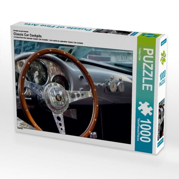 CALVENDO Puzzle Ein Motiv aus dem Kalender Classic Car Cockpits 1000 Teile Puzzle quer 1000 Teile Lege-Größe 64 × 48 cm Foto-Puzzle für glückliche Stunden