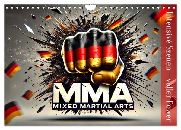 MMA Germany - Mixed Martial Arts Power (Wandkalender 2026 DIN A4 quer), CALVENDO Monatskalender