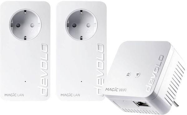 Devolo Magic 1 WiFi mini Multimedia Power Kit Powerline Network Kit 8729 DE Powerline 1200 MBit/s