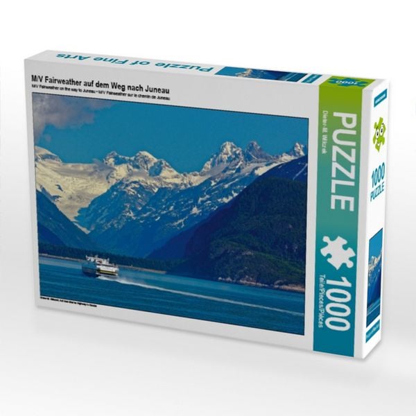 CALVENDO Puzzle M/V Fairweather auf dem Weg nach Juneau 1000 Teile Puzzle quer 1000 Teile Lege-Größe 64 × 48 cm Foto-Puzzle für glückliche Stunden