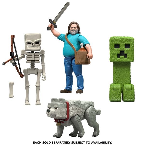 Minecraft Spielzeug Actionfigur und Zubehör, Inspiriert von Ein Minecraft Film“, 8 cm (Stile können abweichen)