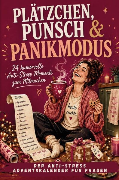 Plätzchen, Punsch und Panikmodus: Der Anti-Stress Adventskalender für Frauen, um den Alltagswahnsinn mit Humor zu überstehen