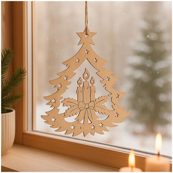 HTI-Living Weihnachtsdeko zum hängen Adventskerze Weihnachtsdeko zum hängen Adventskerze