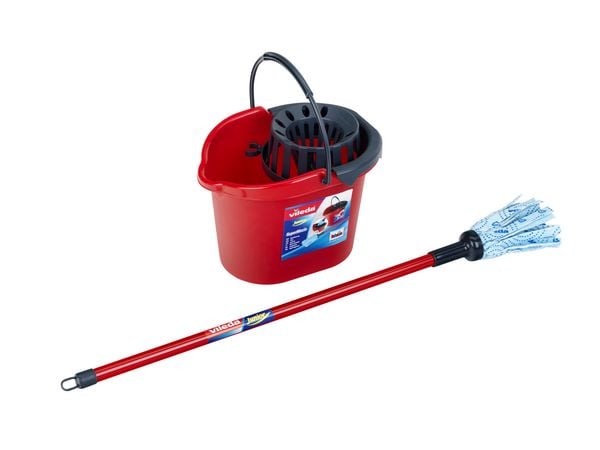 Vileda - Wischmopp-Set mit Eimer und Aufsatz für Kinder