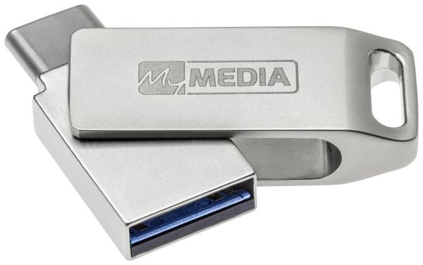 MyMEDIA My Dual USB 3.2 Gen 1 /USB C Drive 128GB USB-Stick 128 GB Silber 69271 USB-A (USB 3.2 Gen 1), USB-C®